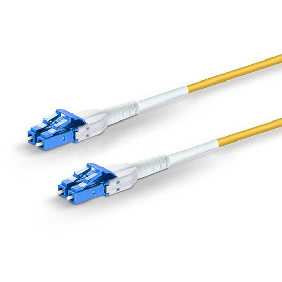 LC Uniboot  to LC Uniboot Duplex 2.0mm OS2 Singlemode Uniboot BIF Fiber Patch Cable, PVC LSZH (OFNR)