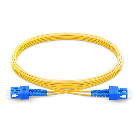 SC UPC to SC UPC Duplex 2.0mm PVC (OFNR) 9/125 Single Mode Fiber Patch Cable