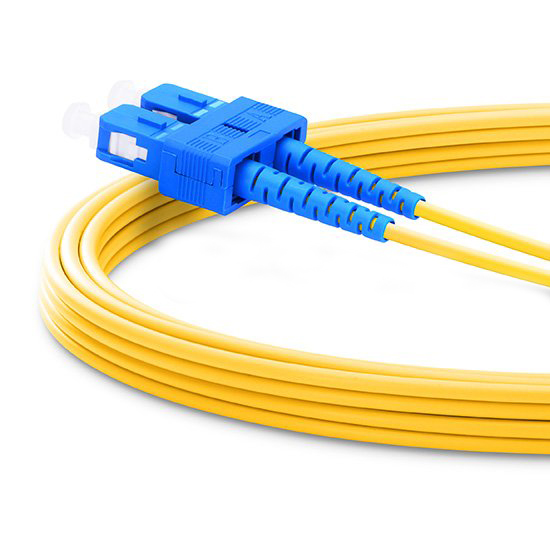 SC UPC to SC UPC Duplex 2.0mm PVC (OFNR) 9/125 Single Mode Fiber Patch Cable