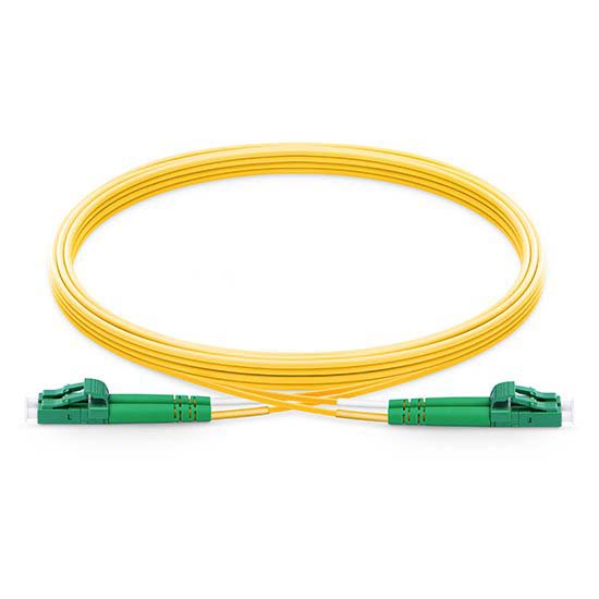 LC APC to LC APC Duplex 2.0mm PVC (OFNR) 9/125 Single Mode Fiber Patch Cable