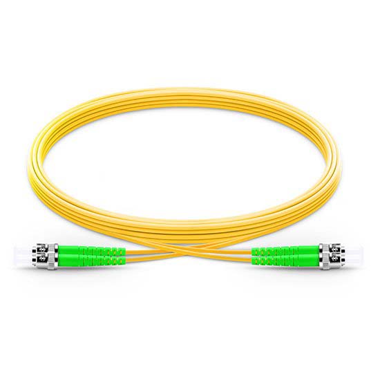 ST APC to ST APC Duplex 2.0mm PVC(OFNR) 9/125 Single Mode Fiber Patch Cable
