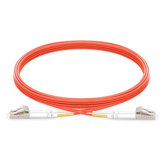 LC UPC to LC UPC Duplex 2.0mm PVC (OFNR) OM2 Multimode Fiber Optic Patch Cable