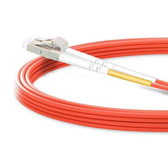 LC UPC to LC UPC Duplex 2.0mm PVC (OFNR) OM2 Multimode Fiber Optic Patch Cable