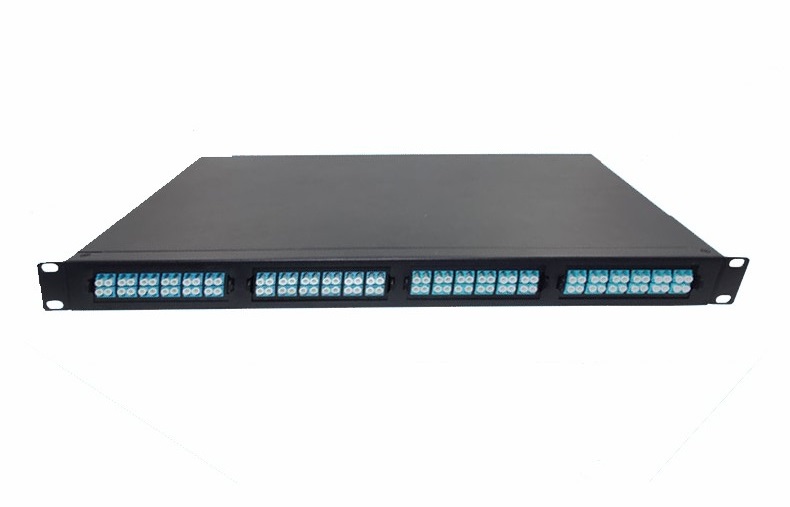 1U rack MPO 48F 96F Patch Panel with 4 slots