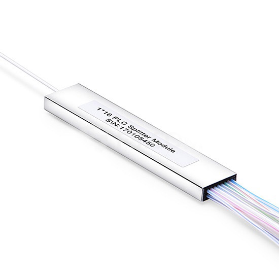 1x16 PLC Fiber Splitter, Mini Module, 900μm, SC/APC, Singlemode